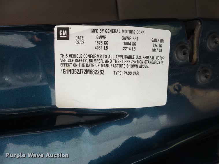 image for item L4360 2002 Chevrolet Malibu