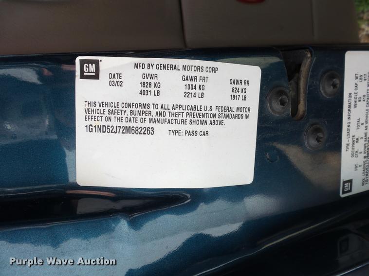 image for item L4360 2002 Chevrolet Malibu