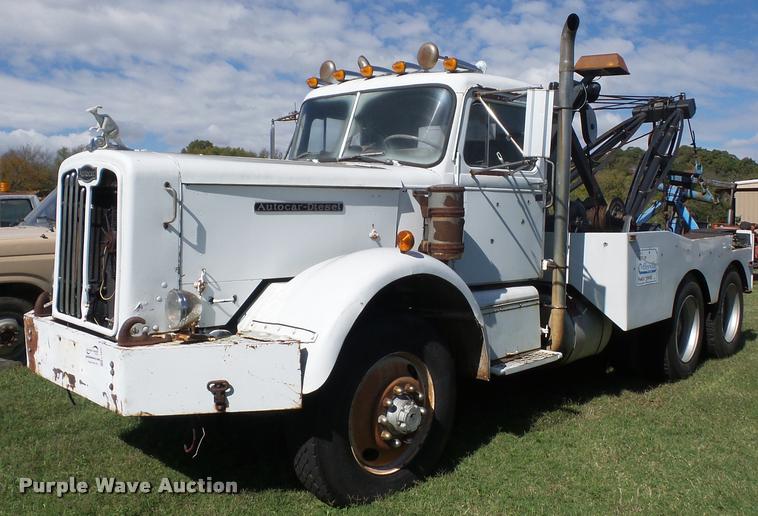 image for item L4420 1965 Autocar tow truck