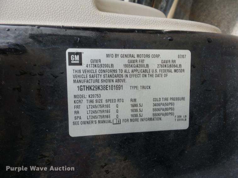 image for item L4452 2008 GMC Sierra 2500HD Ext. Cab pickup truck