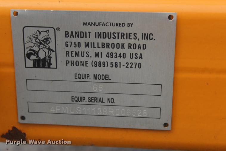image for item L4850 2009 Bandit 65XP wood chipper