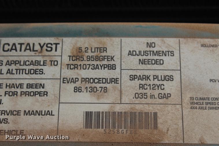 image for item L4867 1996 Dodge Ram 1500 Club Cab pickup truck