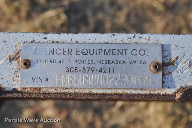 image for item L5006 1996 Spencer utility trailer