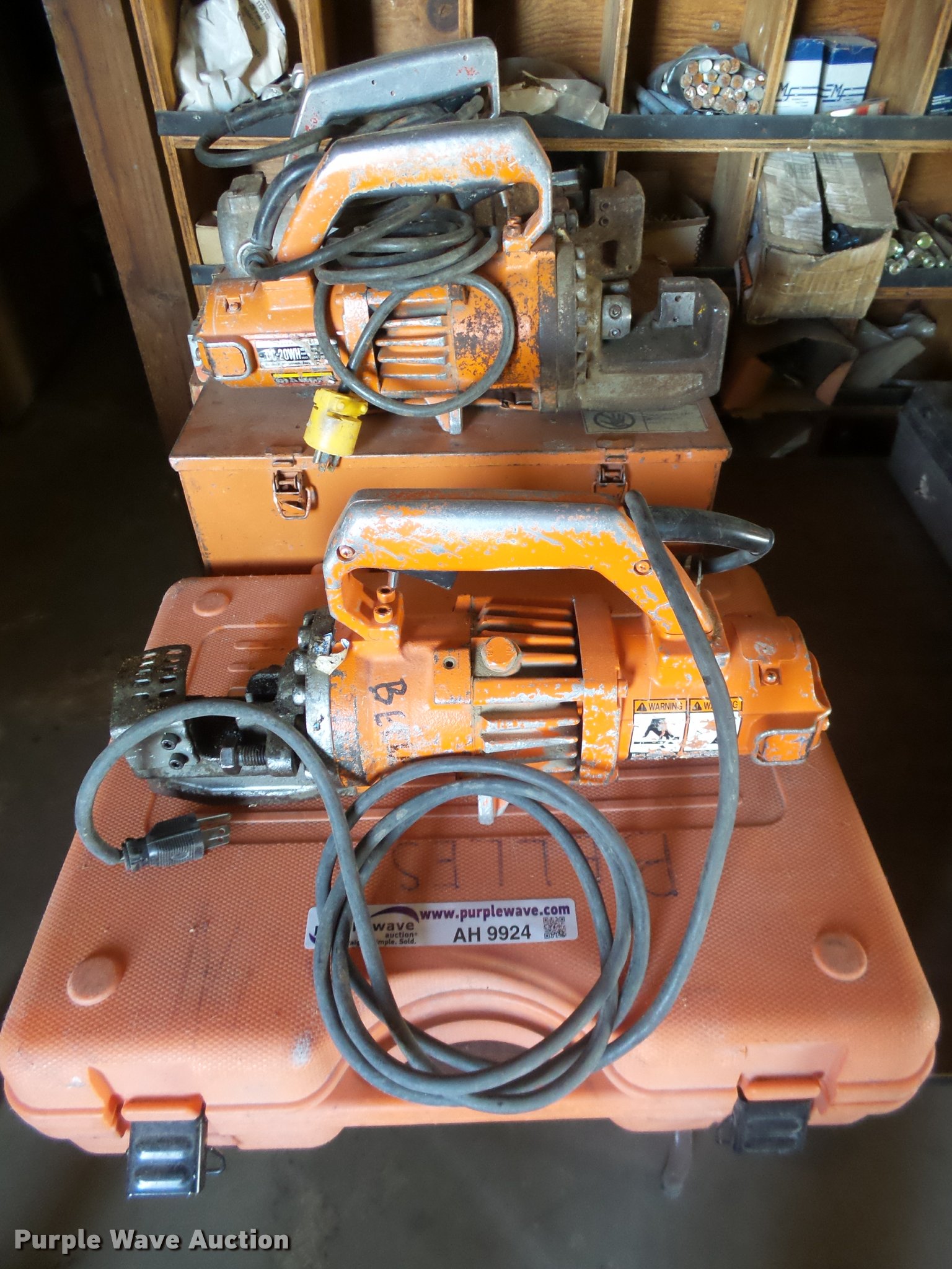 (2) rebar cutters in Wichita, KS Item AH9924 sold Purple Wave