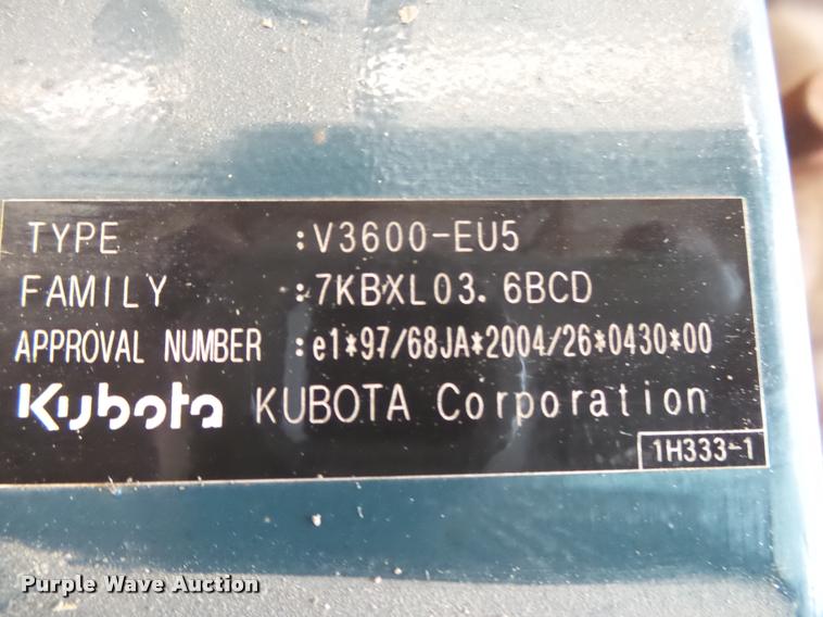 image for item BM9620 Kubota V3600-ET05 3.6L four cylinder diesel engine