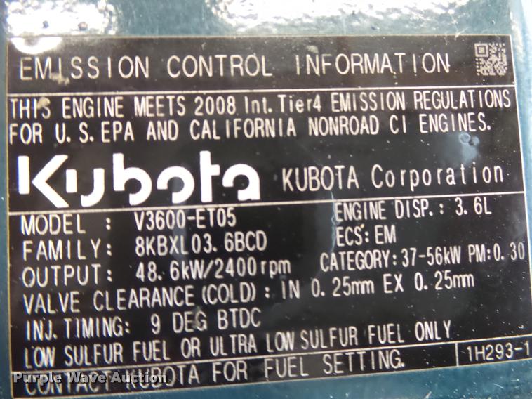 image for item BM9620 Kubota V3600-ET05 3.6L four cylinder diesel engine