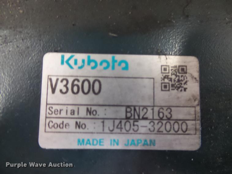 image for item BM9621 Kubota V3600-ET05 3.6L four cylinder diesel engine