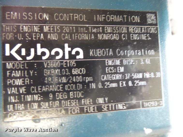 image for item BM9621 Kubota V3600-ET05 3.6L four cylinder diesel engine