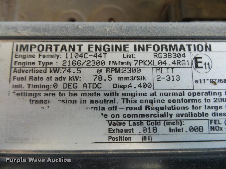 image for item BM9622 Perkins 4.4L four cylinder diesel engine