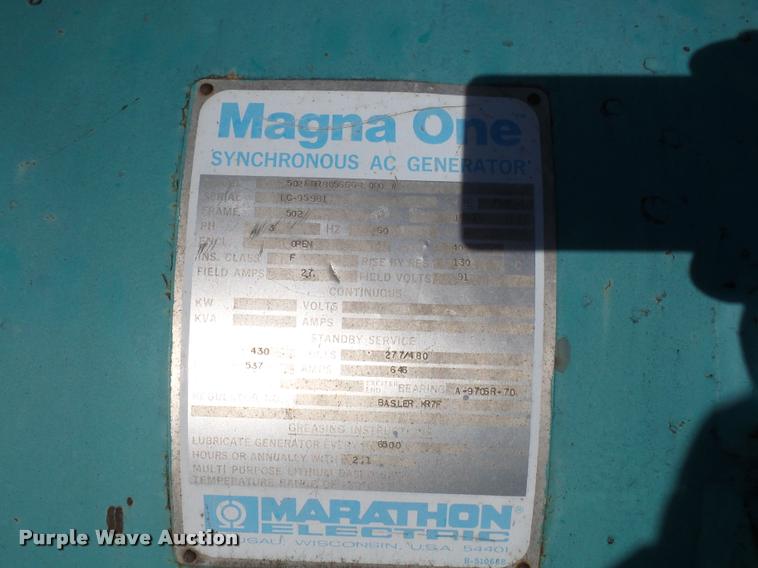 image for item DA3771 Perfex R9008A generator