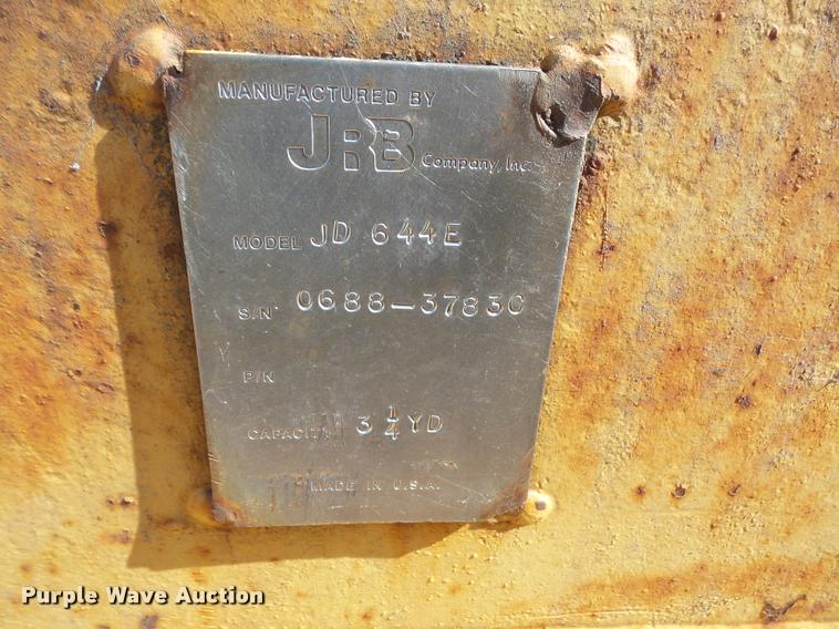 image for item DA3773 1988 John Deere 644E wheel loader