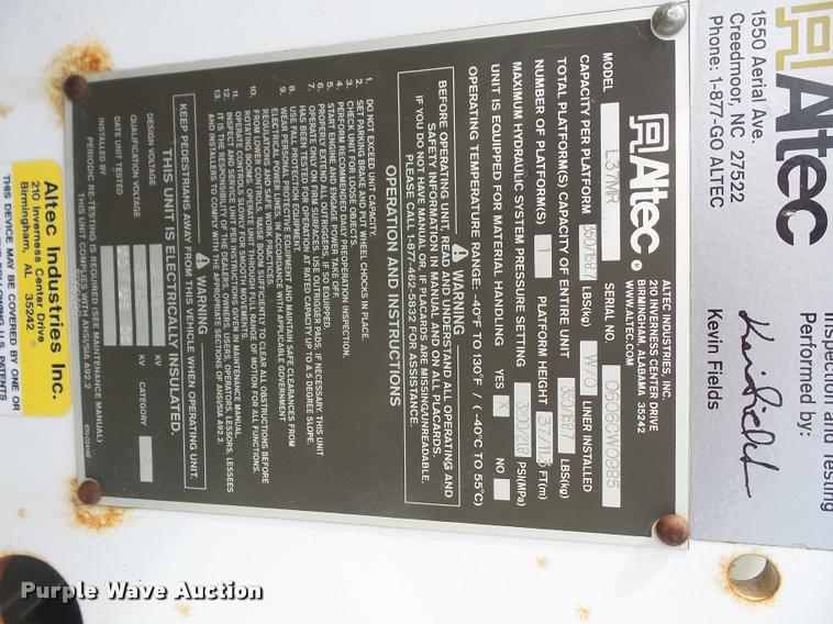 image for item DA3822 2007 Ford F550 bucket truck