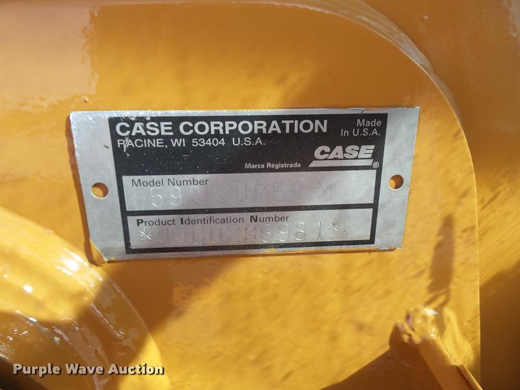 image for item DA3893 2001 Case 590 Super M backhoe
