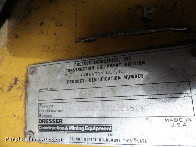 image for item DA4255 1989 Dresser 540 wheel loader