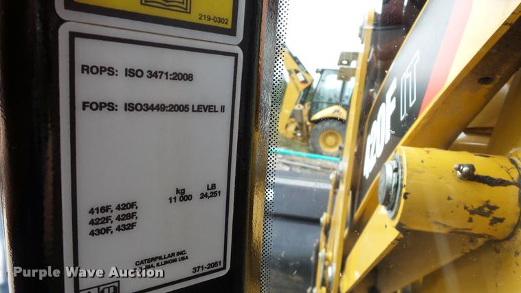 image for item DA8973 2013 Caterpillar 420F IT backhoe