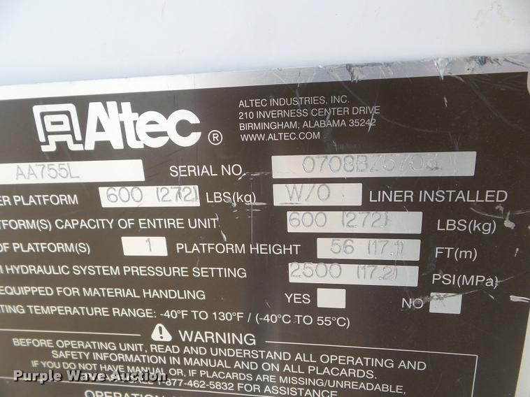 image for item DB3566 2009 International DuraStar 4300 bucket truck