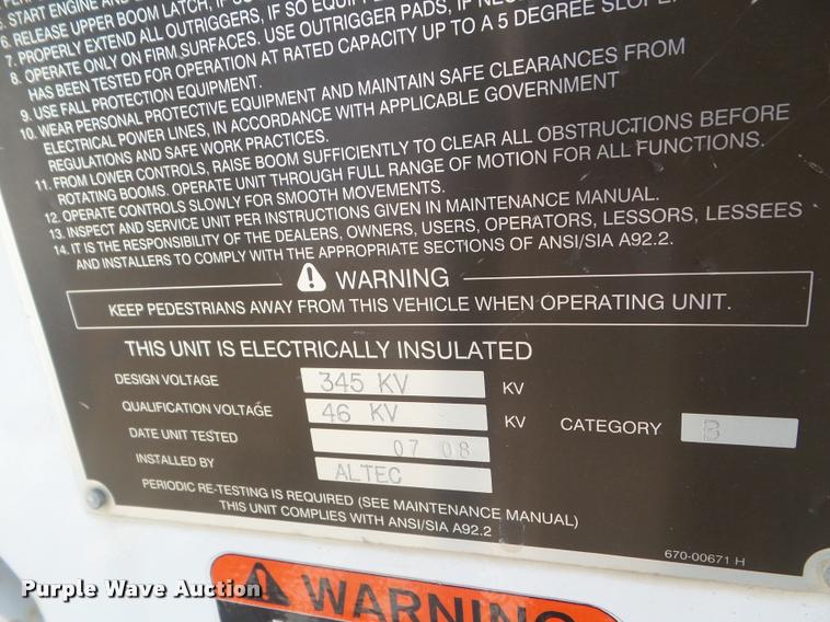 image for item DB3566 2009 International DuraStar 4300 bucket truck