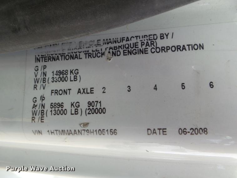 image for item DB3566 2009 International DuraStar 4300 bucket truck
