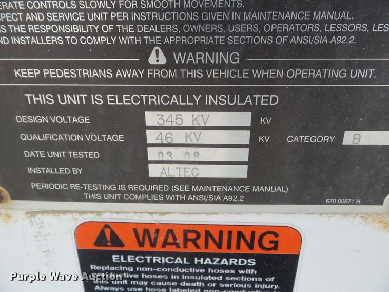 image for item DB3568 2009 International DuraStar 4300 bucket truck