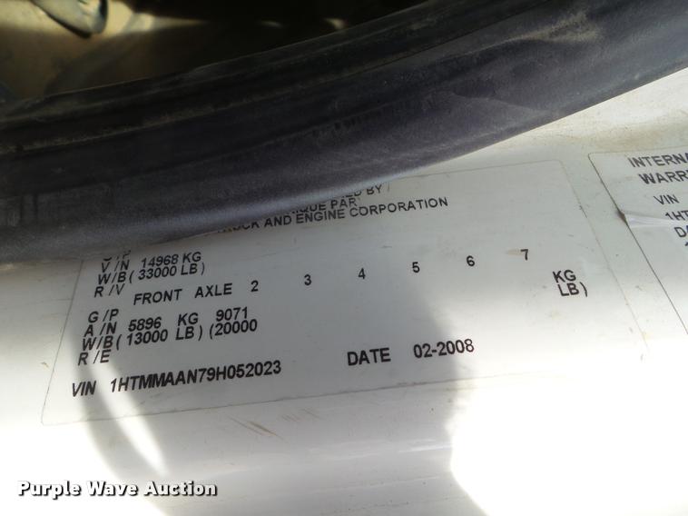 image for item DB3568 2009 International DuraStar 4300 bucket truck