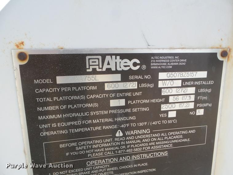 image for item DB3571 2008 International DuraStar 4300 bucket truck