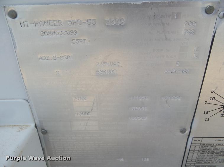 image for item DB3576 2008 Ford F750 Super Duty bucket truck