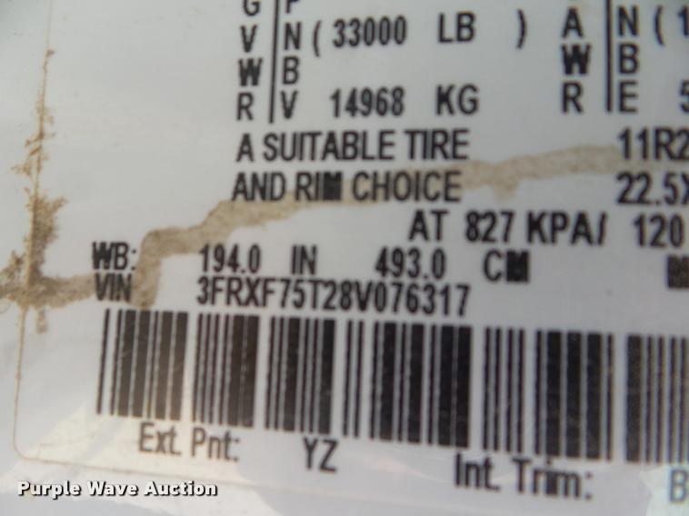 image for item DB3576 2008 Ford F750 Super Duty bucket truck