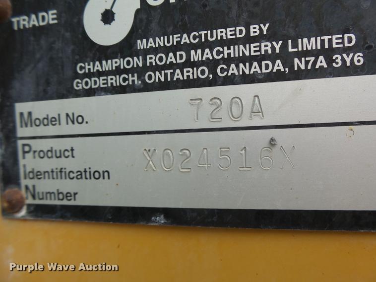 image for item K5595 1995 Champion 720A motor grader