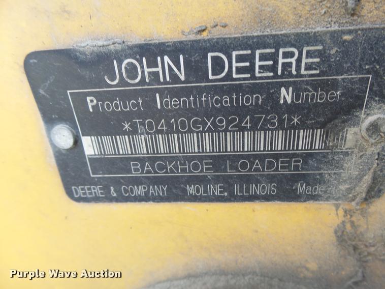 image for item K5603 2003 John Deere 410G backhoe