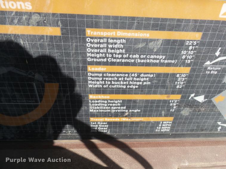 image for item L3298 1987 Case 580K backhoe