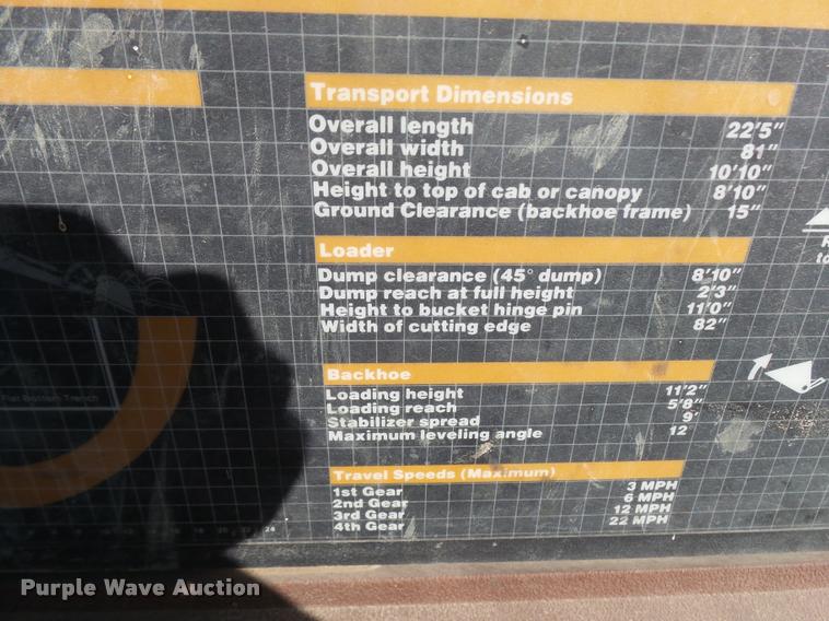 image for item L3298 1987 Case 580K backhoe