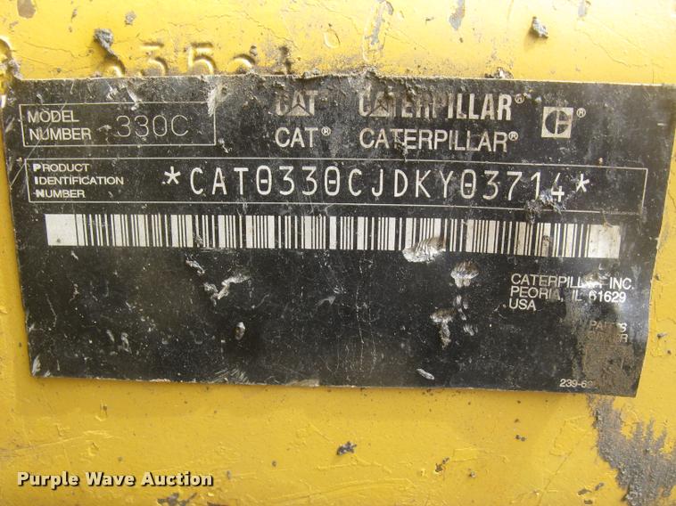 image for item L3869 2005 Caterpillar 330C L excavator