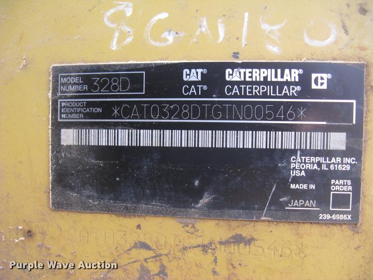 image for item L3897 2009 Caterpillar 328D LCR excavator