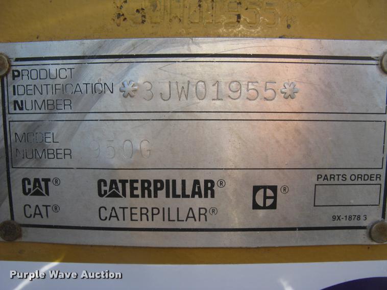 image for item L3901 2001 Caterpillar 950G wheel loader
