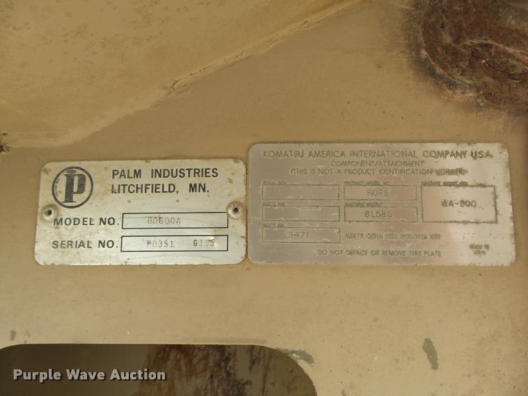 image for item L4113 Komatsu WA500-1 wheel loader