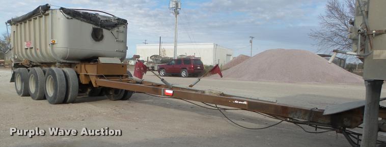 image for item L4119 1990 Fruehauf aluminum end dump pup trailer