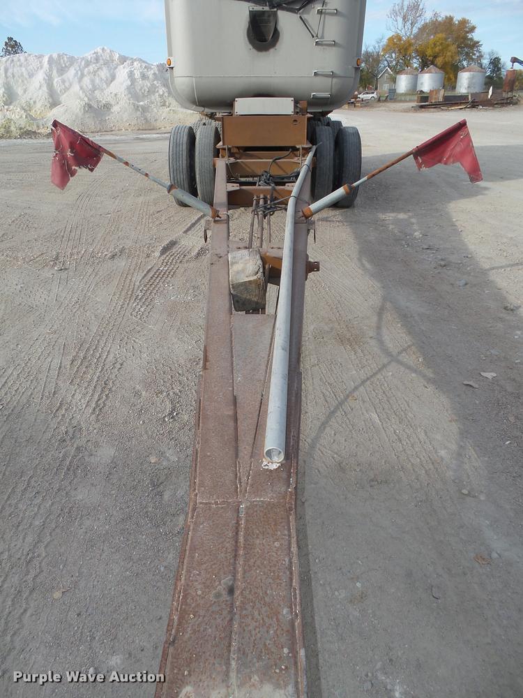 image for item L4119 1990 Fruehauf aluminum end dump pup trailer