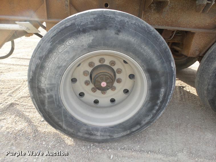 image for item L4119 1990 Fruehauf aluminum end dump pup trailer