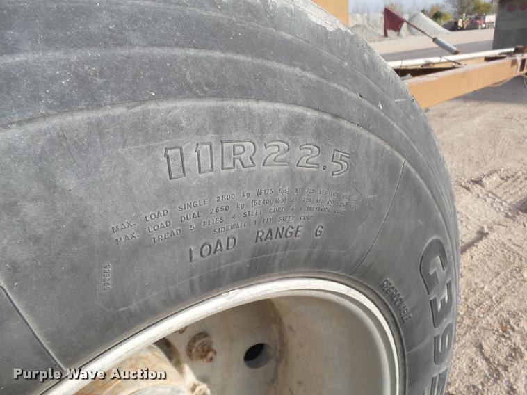 image for item L4119 1990 Fruehauf aluminum end dump pup trailer