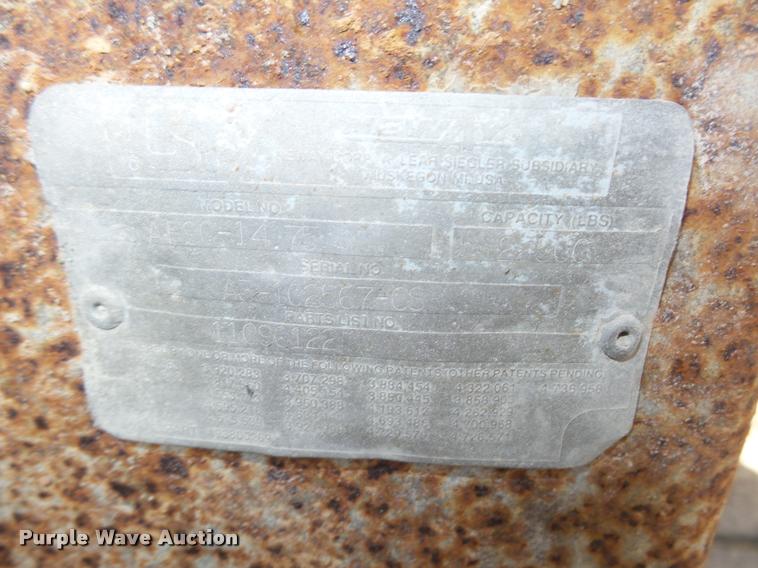 image for item L4119 1990 Fruehauf aluminum end dump pup trailer