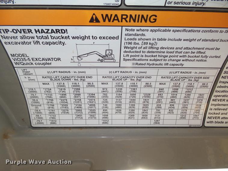image for item L4121 2007 Yanmar VI035-5 mini excavator
