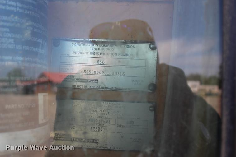 image for item L4784 Dresser 850 motor grader