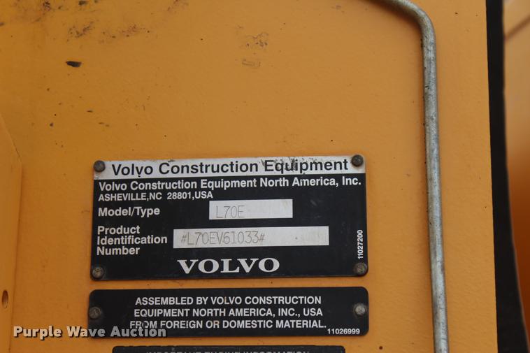 image for item L4852 2006 Volvo L70E wheel loader