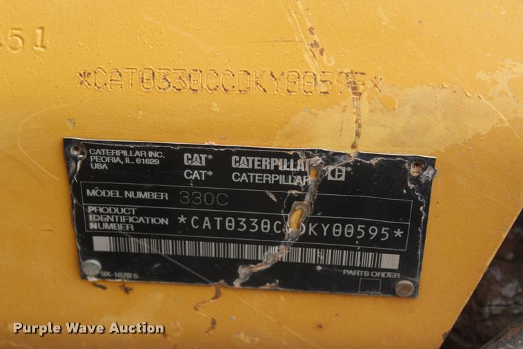 image for item L4854 2002 Caterpillar 330C L excavator