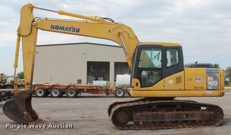 image for item L4855 2003 Komatsu PC160LC-7 excavator