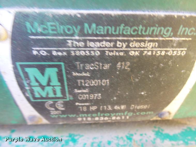 image for item L7177 Mcelroy TracStar 412 fusion machine