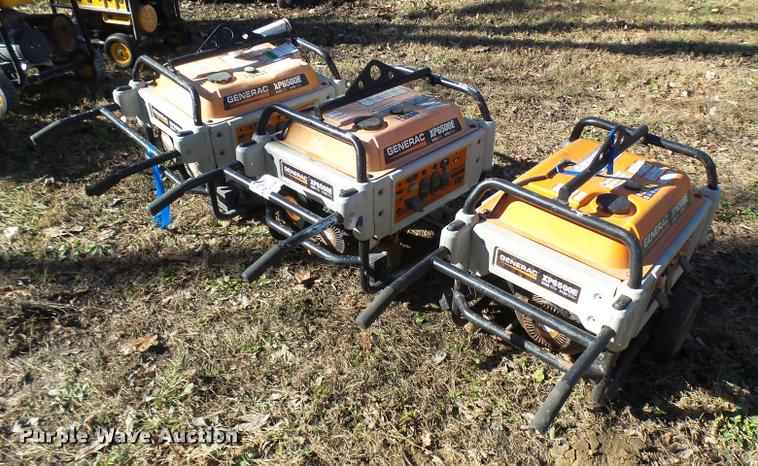 image for item L7178 (3) Generac XP6500E generators