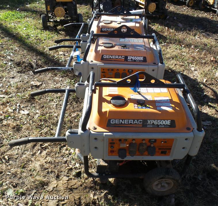 image for item L7178 (3) Generac XP6500E generators