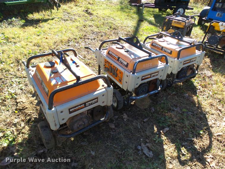 image for item L7178 (3) Generac XP6500E generators