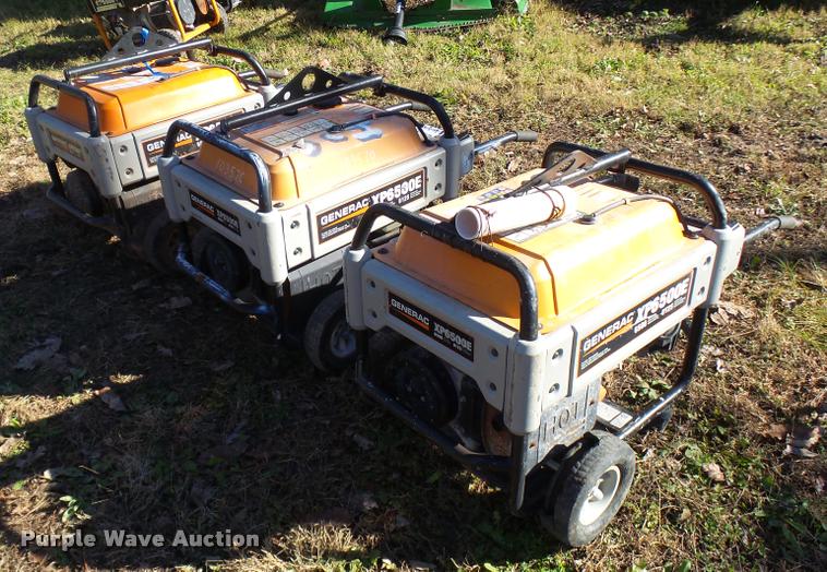 image for item L7178 (3) Generac XP6500E generators